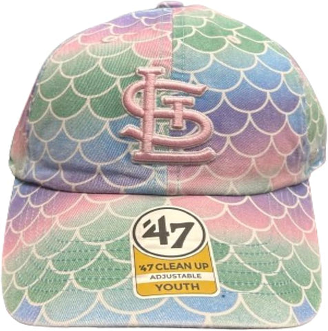 47 MLB Youth St. Louis Mermaid Clean Up Adjustable Hat - Multicolor