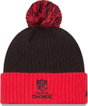 New Era NFL 2024 Kansas City Chiefs Social Justice Inspire Change Knit Pom Knit - Black/Red