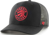 47 Trucker NBA Toronto Raptors Mesh Back Adjustable Hat - Black/Red