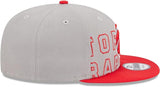 New Era NBA Toronto Raptors 2023 Draft 9FIFTY Snapback Hat - Gray/Red