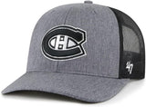 47 NHL Montreal Canadiens Trucker Adjustable Snapback Hat - Carbon