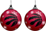 NBA Toronto Raptors Light Up Shatterproof Ornament - Pack of 2