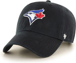 '47 Men's Toronto Blue Jays Black Clean Up Adjustable Hat - One Size