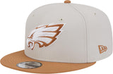 New Era 9FIFTY NFL Philadelphia Eagles Two Tone Color Pack Snapback Cap - Stone/Brown