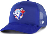 47 Trucker MLB Toronto Blue Jays Foam Front Mesh Back Adjustable Hat - Blue