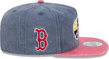 New Era MLB Boston Red Sox World Series 2007 Pigment Dyed Golfer Snapback Hat - Blue/Red