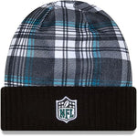 New Era Men's NFL Philadelphia Eagles Sideline Statement Cuffed Knit Hat- Black