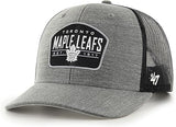 47 NHL Toronto Maple Leafs Slate Trucker Adjustable Snapback Hat - Grey/Black