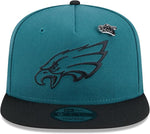 New Era Philadelphia Eagles 2024 Inspire Change A-Frame 9FIFTY Snapback Hat - Green/ Black