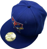 New Era Compatible with Blue Jays 59fifty Retro T Bird Logo Fitted Custom Royal Hat - 25th Anniversary Side Patch