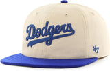 47 MLB Los Angeles Dodgers Fieldstone Captain RL Adjustable Snapback Hat - Beige/Royal