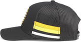 American Needle NHL Boston Bruins Hotfoot Stripes Mesh Back Snapback Hat - Black