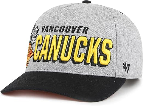 47 Hitch NHL Vancouver Hockey Overshadow Snapback Hat - Grey