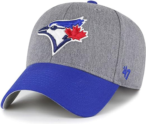47 Brand MLB Toronto Blue Jays Granite MVP Adjustable Hat - Grey