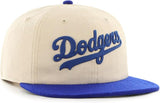 47 MLB Los Angeles Dodgers Fieldstone Captain RL Adjustable Snapback Hat - Beige/Royal