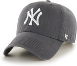 Compatible With New York Yankees Adjustable Strap Graphite Clean Up Cap Hat