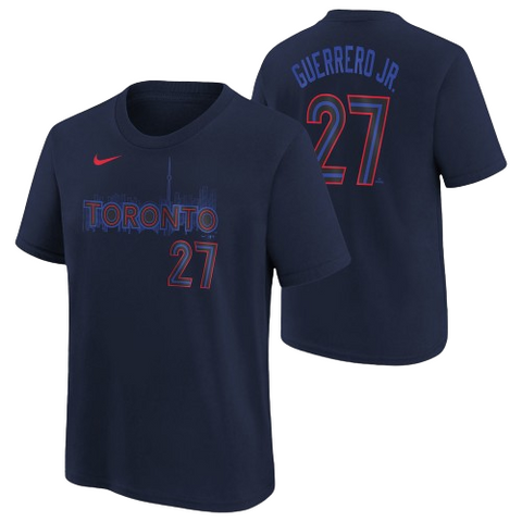 Toronto Blue Jays Nike Youth 2024 City Connect Vladimir Guerrero Jr. Tee - Navy