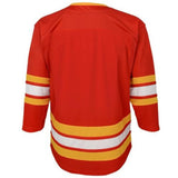 Fanatics - Youth Calgary Flames BLANK Retro Replica Jersey - Red/Orange