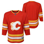 Fanatics - Youth Calgary Flames BLANK Retro Replica Jersey - Red/Orange