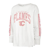 47 NHL Calgary Flames Women's Statement Long-Sleeve Tee - White/Pink