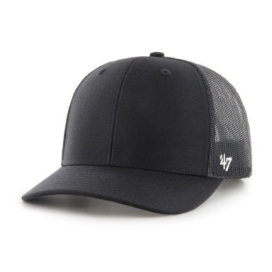 47 Classic Black/Black Trucker Adjustable Cap - Blank – The Sports  Collection
