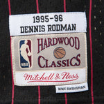 Mitchell & Ness Men's NBA Chicago Bulls Dennis Rodman 1995/96 Hardwood Classics Swingman Jersey - Black