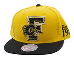 Men's Mitchell & Ness Yellow Calgary Flames Stallion Snapback Hat