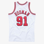 Mitchell & Ness Men's NBA Chicago Bulls Dennis Rodman 1997-98 Hardwood Classics Swingman  Jersey - White