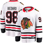 Connor Bedard Chicago Blackhawks Fanatics Branded 2023 Away Breakaway Player Jersey - White