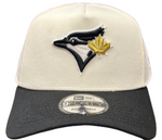 New Era Toronto Blue Jays 9FORTY A-Frame Adjustable Snapback - Chrome/Black