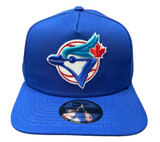 New Era MLB Toronto Blue Jays A-Frame 1993 World Series Sidepatch 9FIFTY Adjustable Snapback Hat - Royal Blue