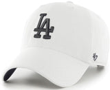 47 Clean Up MLB Los Angeles Dodgers White Noise Adjustable Hat Cap - White/Charcoal