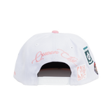 Men's Mitchell & Ness Toronto Raptors NBA Snapback Hat - White/Pink