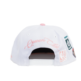 Men's Mitchell & Ness Toronto Raptors NBA Snapback Hat - White/Pink