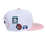 Men's Mitchell & Ness Toronto Raptors NBA Snapback Hat - White/Pink