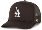 47 MLB Los Angeles Dodgers Foam Front Mesh Trucker Snapback Hat - Brown