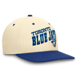 Nike Toronto Blue Jays Rewind Cooperstown Collection Performance Snapback Hat - Cream/Royal