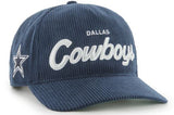 47 NFL Dallas Cowboys Crosstown Script Corduroy Hitch Adjustable Snapback - Navy