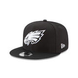 New Era 9FIFTY Philadelphia Eagles Black and White Snapback - Adjustable