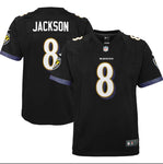 Youth Nike Lamar Jackson Black Baltimore Ravens - Game Jersey