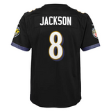 Youth Nike Lamar Jackson Black Baltimore Ravens - Game Jersey