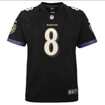 Youth Nike Lamar Jackson Black Baltimore Ravens - Game Jersey