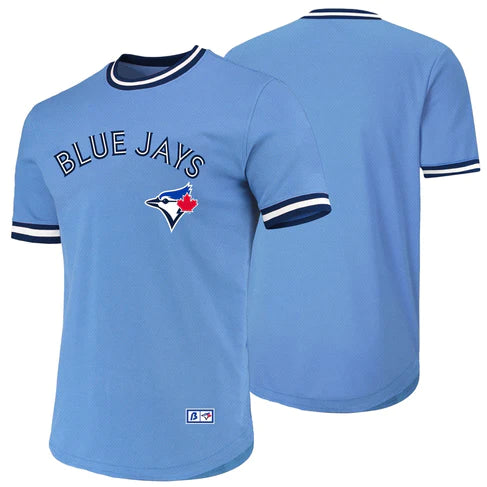 Toronto Bue Jays MLB Bulletin Men's Light Blue Cooperstown Crested Jersey