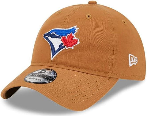 New Era Men's Brown Toronto Blue Jays Main Core Classic 2.0 9TWENTY Adjustable Hat