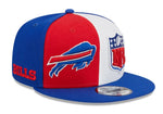 Men's New Era Red/Royal Buffalo Bills 2023 Sideline 9FIFTY Snapback Hat