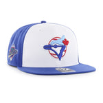 Men's Toronto Blue Jays '47  Brand White/Royal 1992 World Series Patch - Snapback Hat
