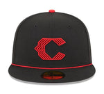 New Era MLB Cincinnati Reds 2023 City Connect 59FIFTY Fitted Hat - Black