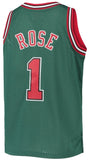 Mitchell & Ness Men's NBA Chicago Bulls Derrick Rose 2008-09 #1 Hardwood Classics Swingman Jersey - Dark Green