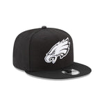 New Era 9FIFTY Philadelphia Eagles Black and White Snapback - Adjustable