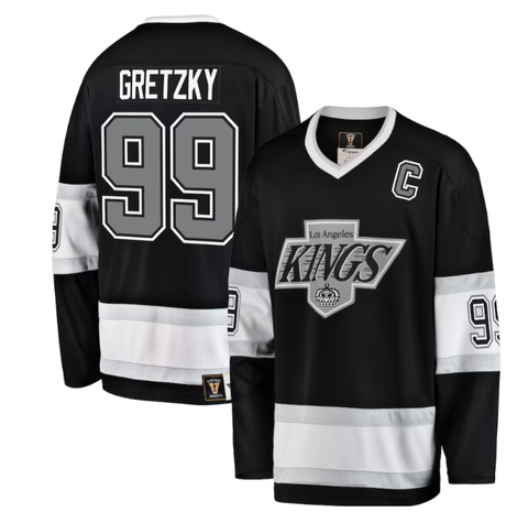 Wayne Gretzky Los Angeles Kings Fanatics Premier Breakaway Retired Player Jersey - Black